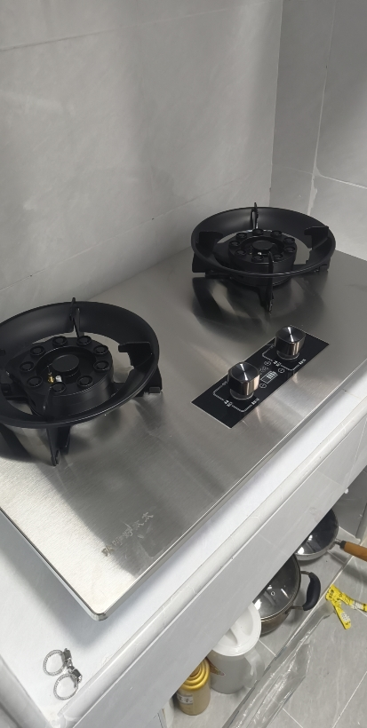 [新升级翻盖款]欢呼好太太燃气灶双灶煤气灶嵌入式台式灶具九腔大火力台上式炉具双眼灶炉聚能炉架定时天然气灶AB033晒单图