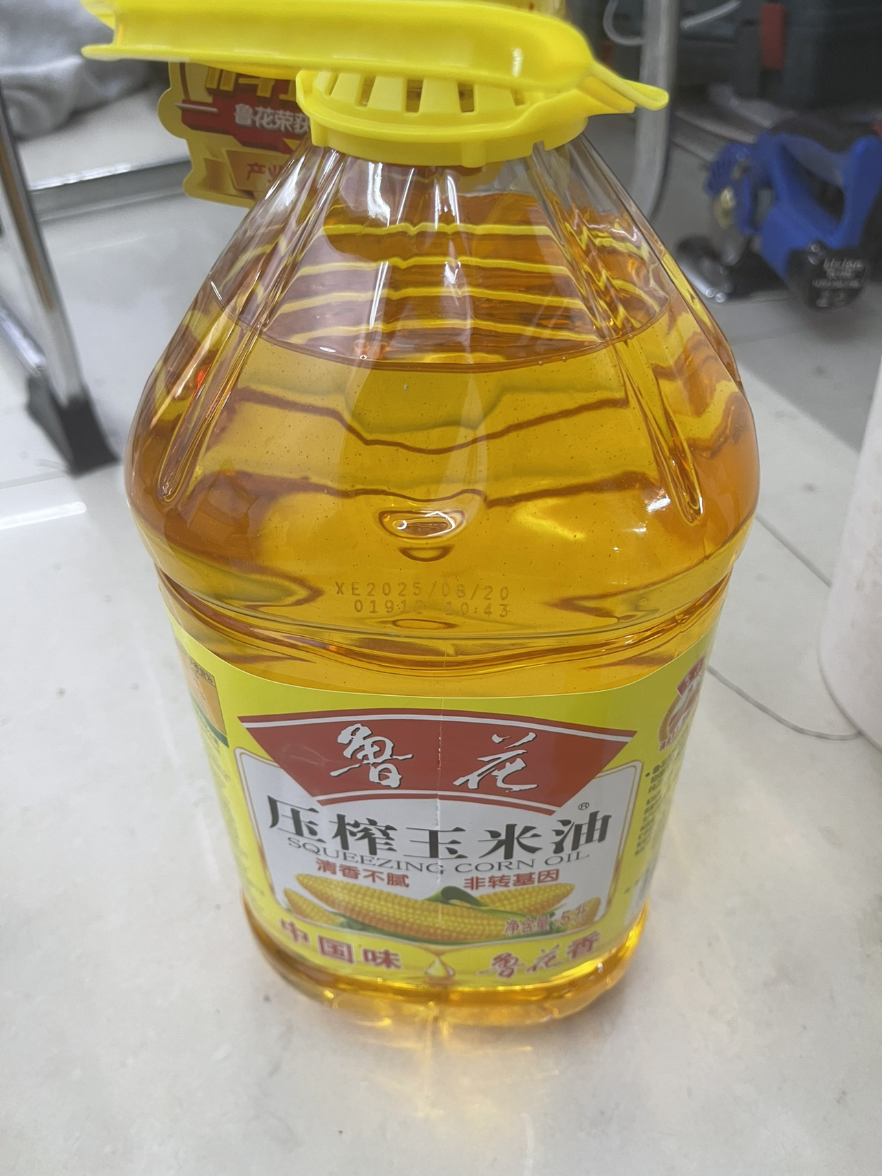 鲁花压榨玉米油5L 非转基因 物理压榨 健康食用油晒单图