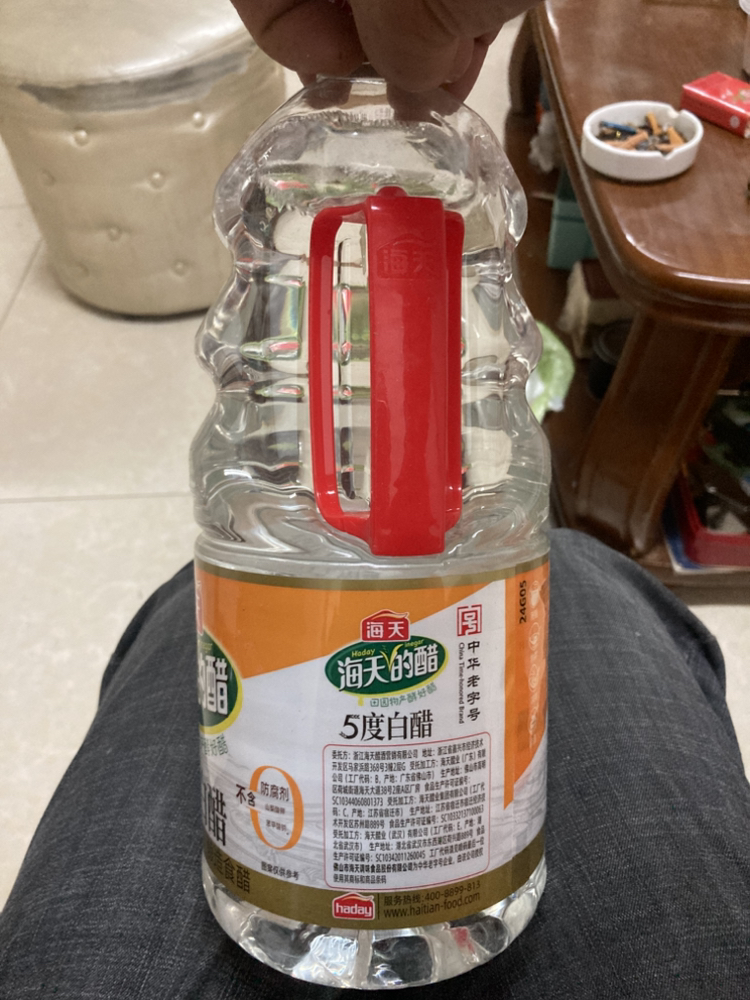 海天食醋 白醋1.9L 酿造食醋醋白醋 家用厨房炒菜凉拌腌制调味品 5度白醋1.9L海天食醋 白醋1.9L 酿造食醋醋晒单图