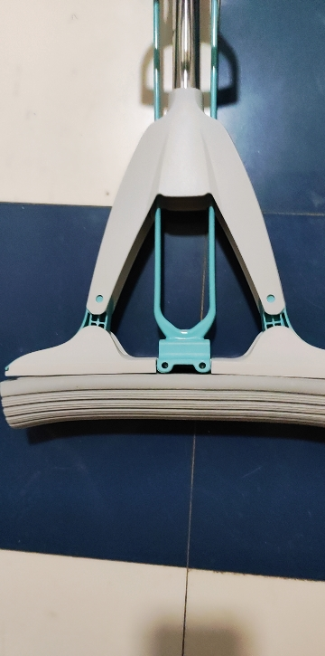 美丽雅 双重挤水对折胶棉拖把家用吸水海绵地拖28cm晒单图