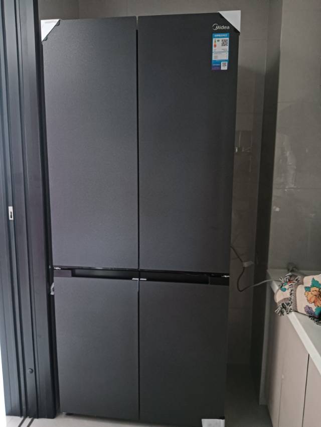 美的冰箱BCD-503WSGPM沁玉蓝晒单图