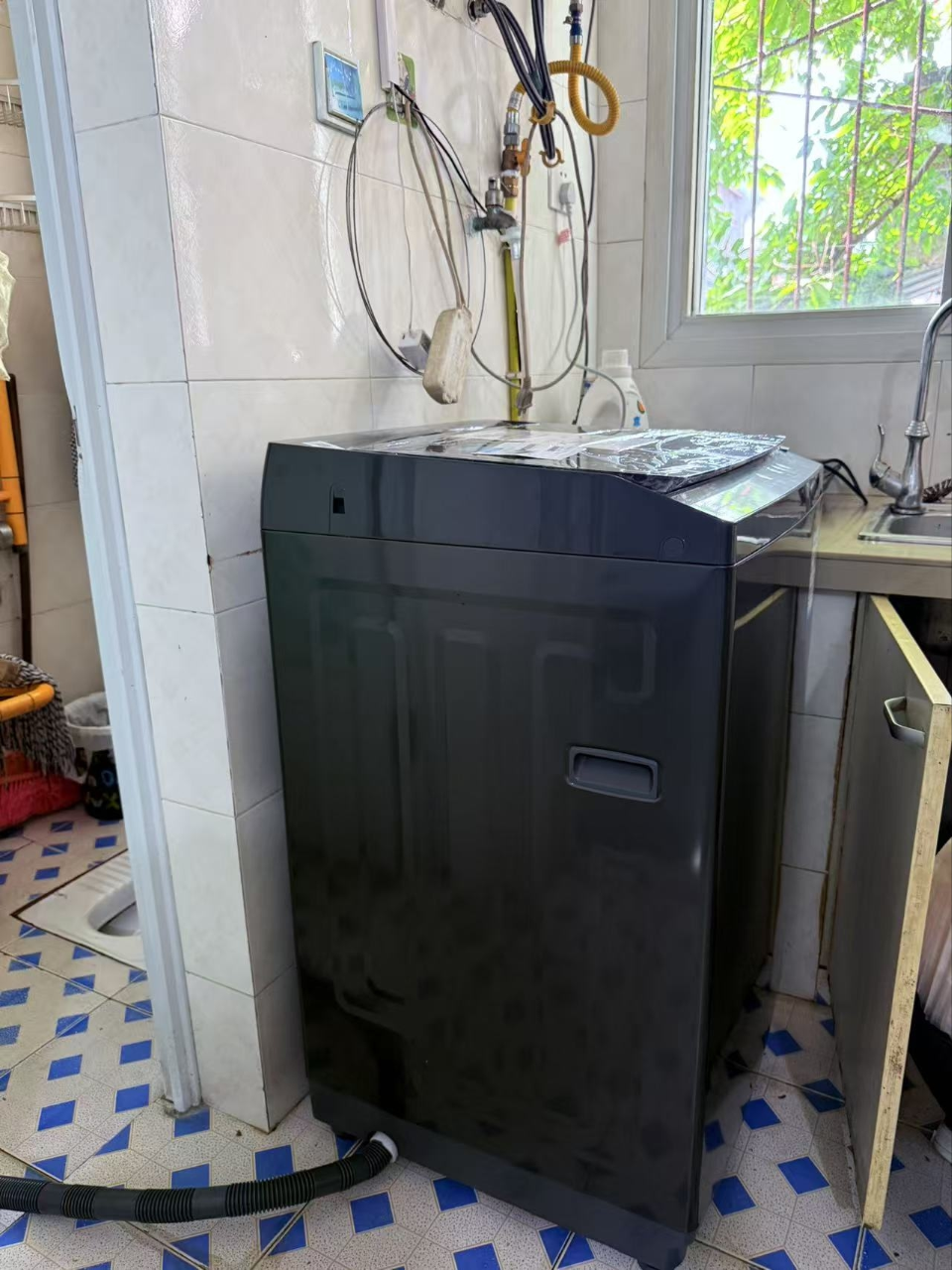小天鹅(LittleSwan)洗衣机波轮全自动家用8KG 深层去污净洗新风换气 一键智洗宿舍租房神器 TB80V27T晒单图