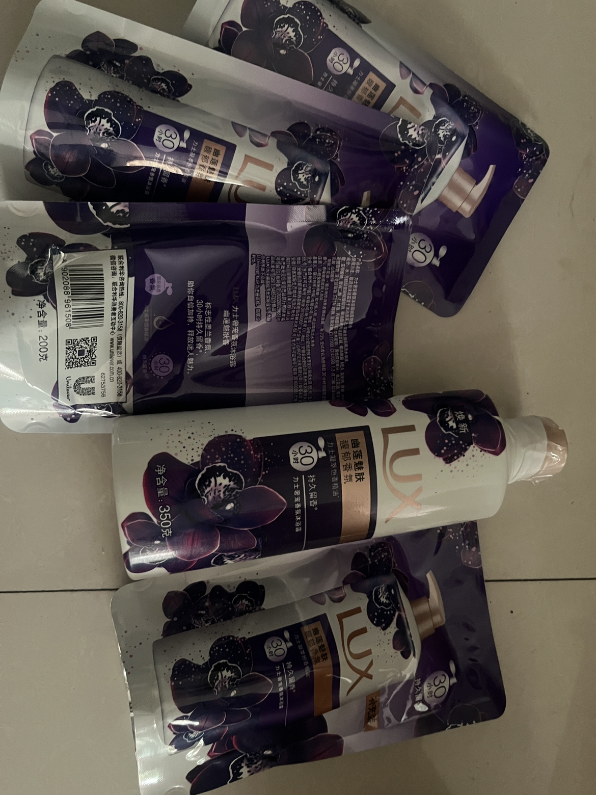 力士沐浴露幽莲魅肤350+800g补充装持久留香保湿滋润晒单图