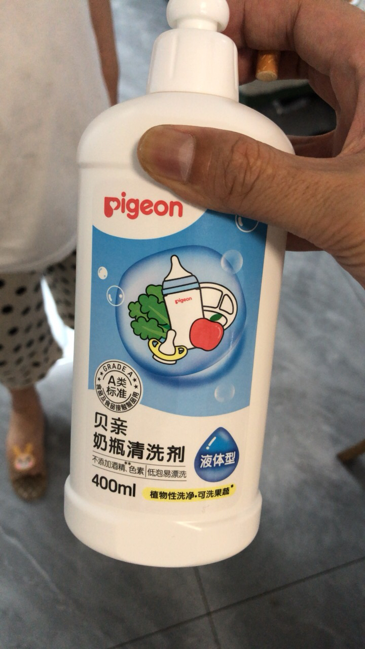 Pigeon贝亲 婴儿奶瓶奶嘴清洗剂 清洗液400ml 宝宝儿童用品MA26晒单图