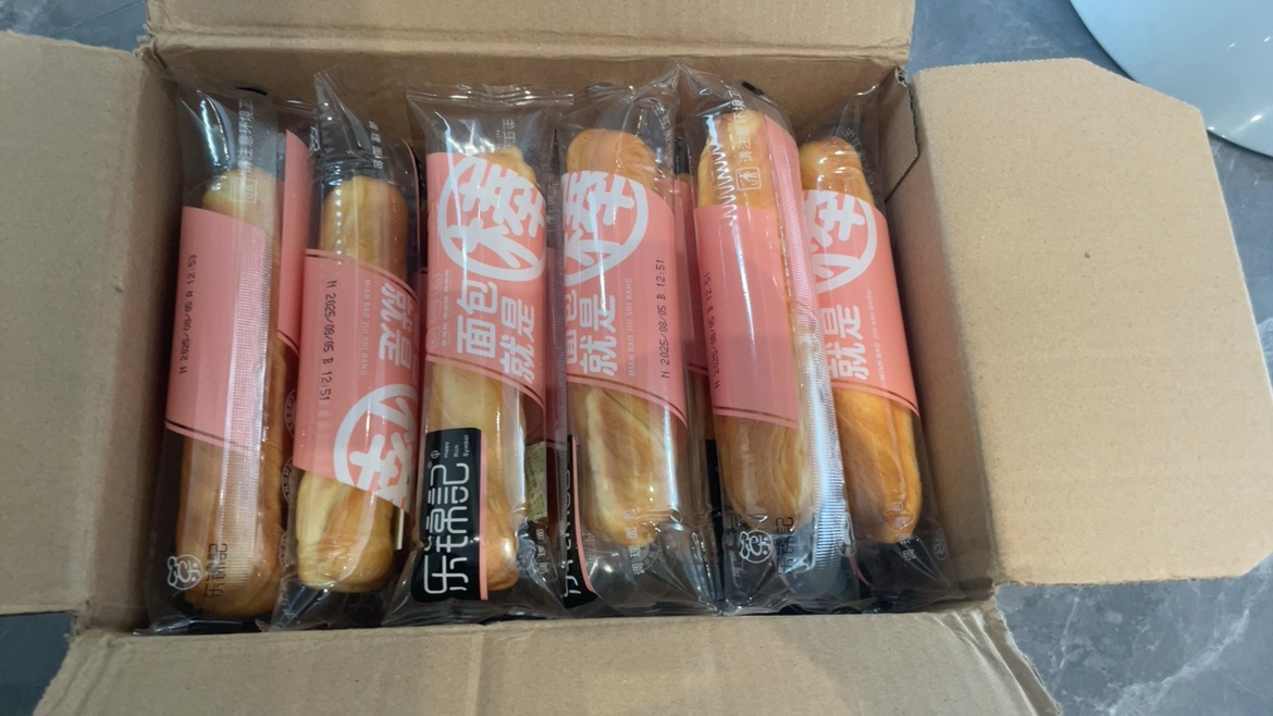 乐锦记奶香味箱装精选上等食材乐锦记原味手撕面包奶香早餐整箱撕棒独立包装代餐零食 700g晒单图