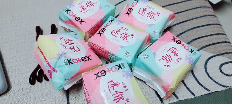 高洁丝(Kotex) 迷你巾190mm10片*6包 柔软透气日用 零触感护垫姨妈巾 超薄绵柔直条卫生巾晒单图