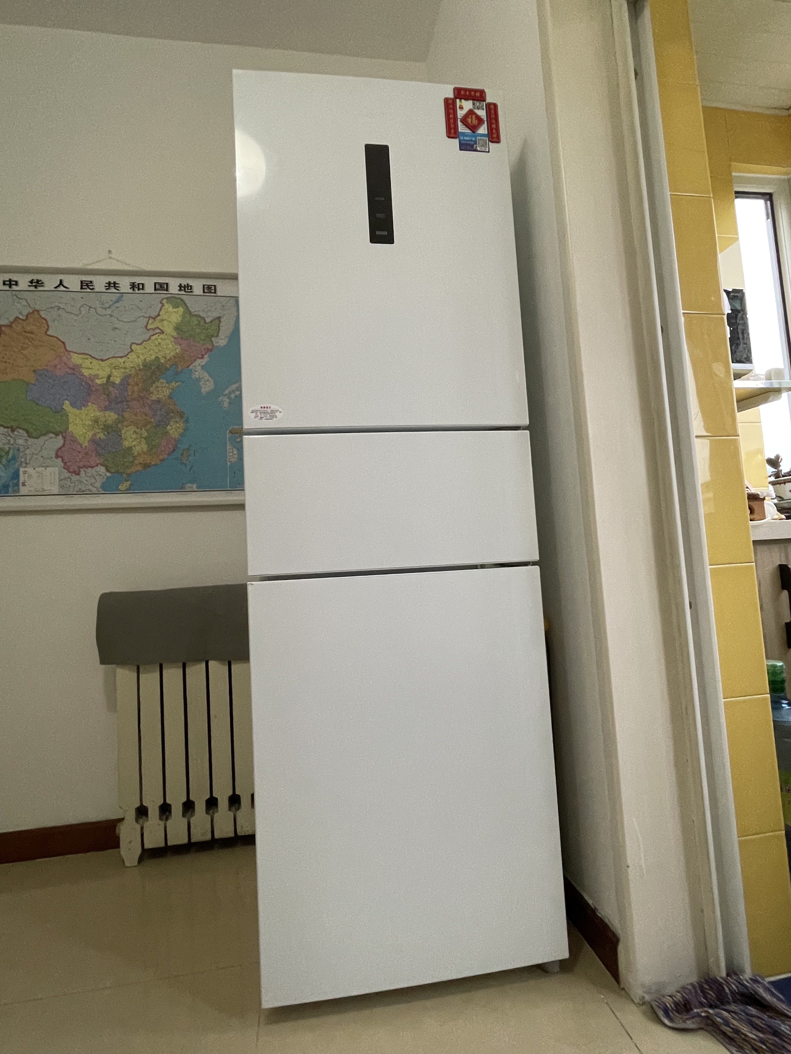 [官方正品]美的283三门循环大容量家用电冰箱一级能效中门软冷冻宽幅变温风冷租房宿舍小户型超薄 MR-283WTPZE晒单图