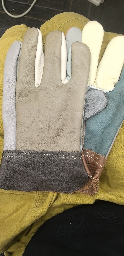 约盾 短皮防护手套 H705/双晒单图