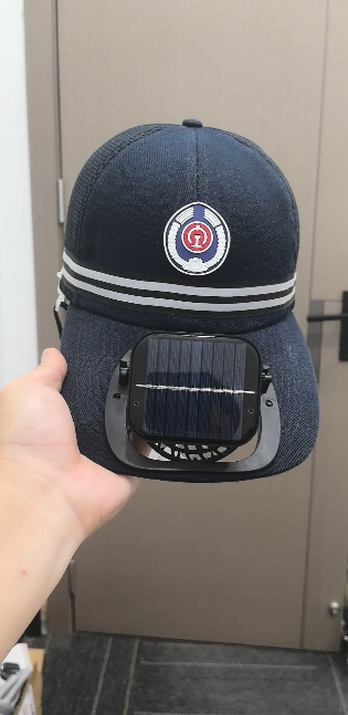 约盾 太阳能+USB双模风扇防晒降温轻型防撞帽 TM9688/顶晒单图