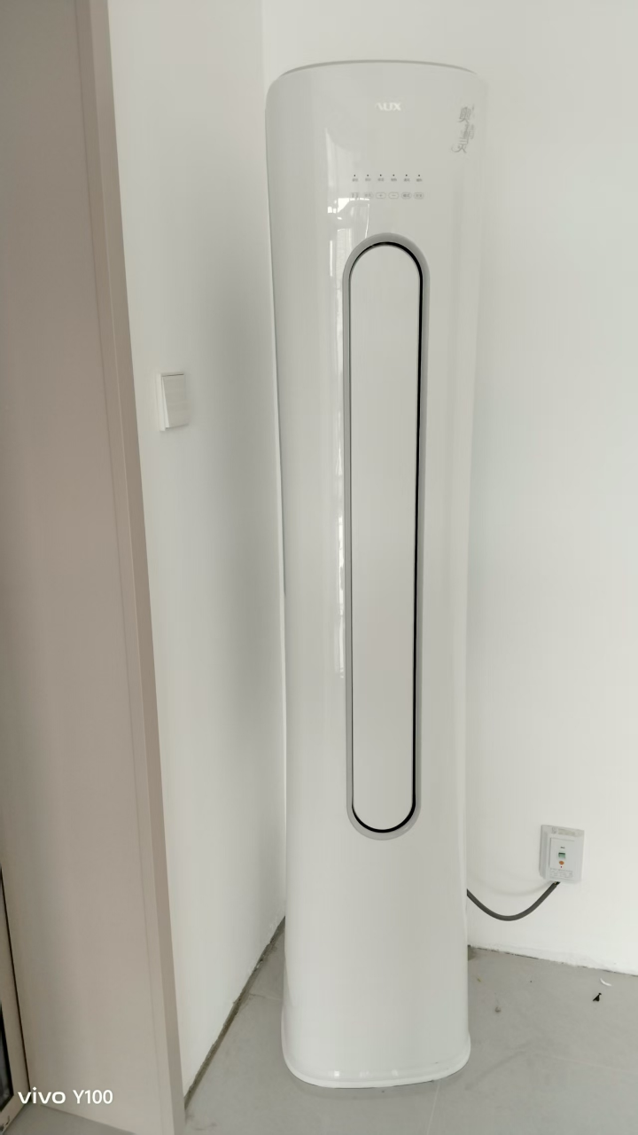 奥克斯 (AUX) 空调立式2匹柜机 新一级能效变频冷暖两用 节能省电 客厅家用空调圆柱柜机晒单图
