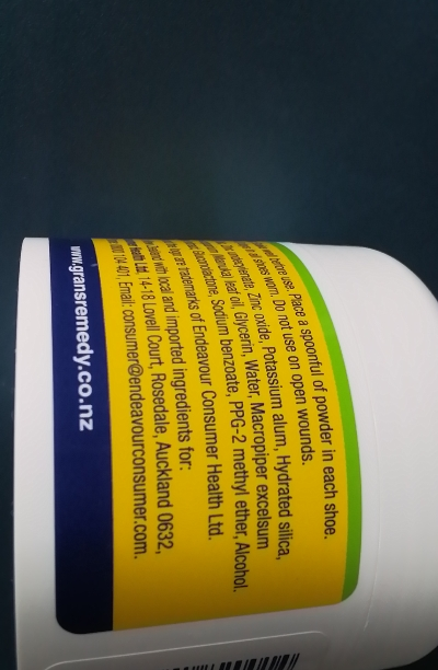 [保税]新西兰 Gran's remedy老奶奶臭脚粉去脚臭脚汗去鞋臭臭脚粉 原味50g晒单图