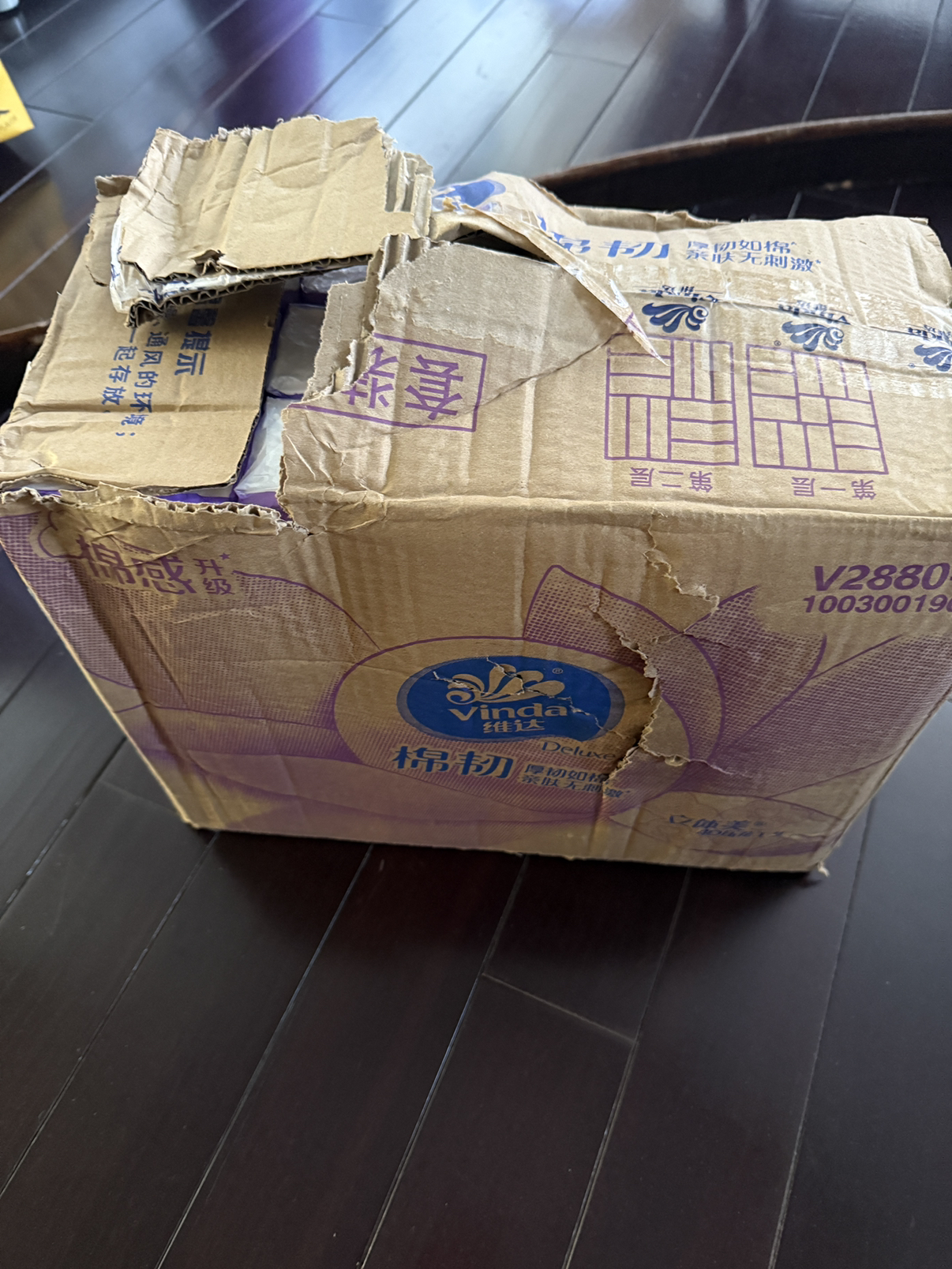 维达棉韧立体美4D压花抽纸3层M码100抽24包 家用实惠装餐巾纸面巾纸卫生纸纸巾(整箱销售)(新旧包装交替发货)晒单图