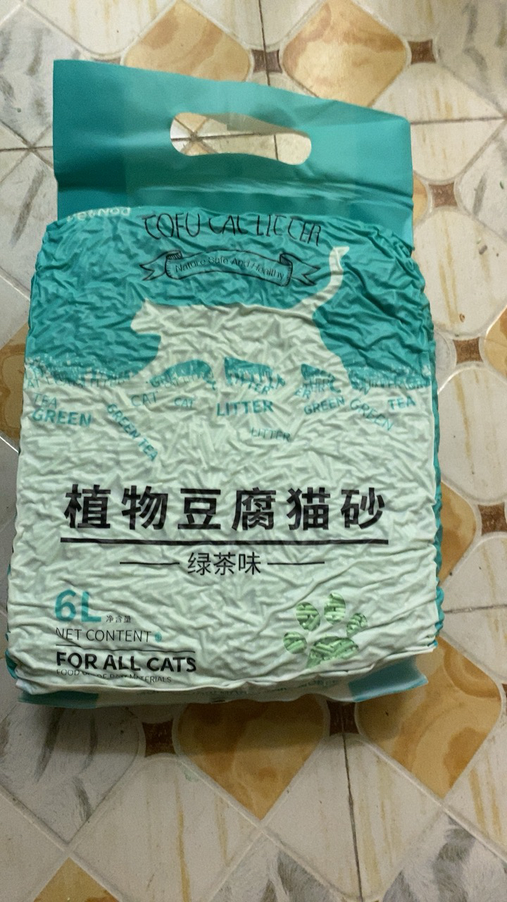诺旦猫砂绿茶植物豆腐猫砂6L细颗粒猫砂发4袋(发货迅速)晒单图