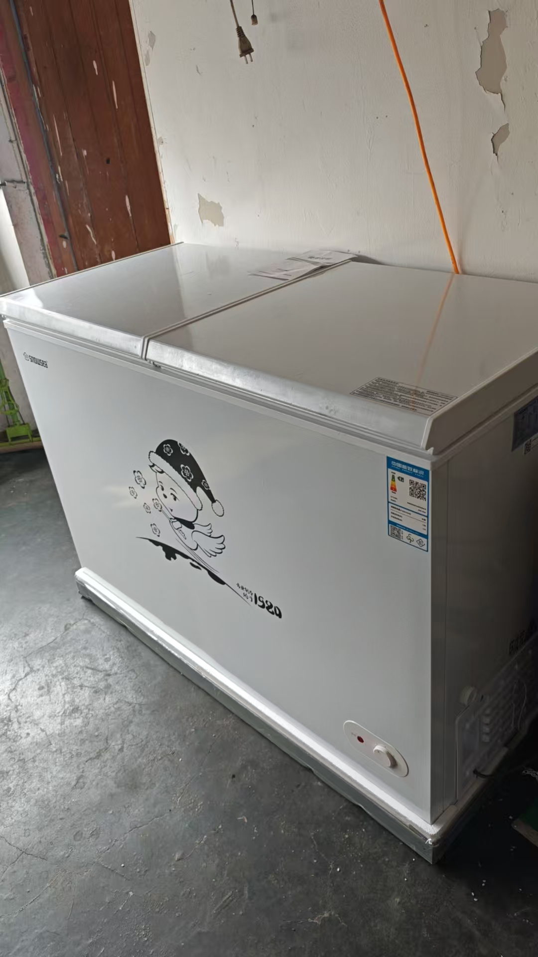 香雪海 309升 冰柜双温 卧式冷柜 冰柜家用冷柜 小型家用冷藏柜 冷冻柜 双温双箱 家用商用顶开门 BCD-329A晒单图