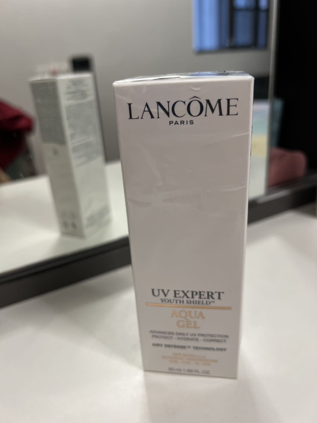 兰蔻(LANCOME)水漾轻透隔离露UV小白管空气感防晒霜 SPF50PA++++柔皙轻透防晒霜50ml (清爽/型)晒单图