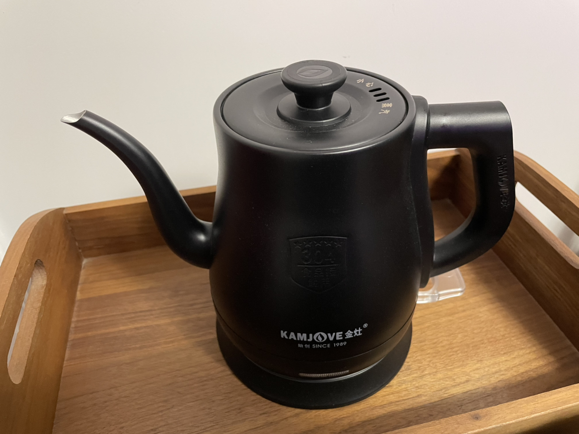 金灶茶艺专用电热水壶长嘴泡茶烧水壶304不锈钢电茶炉0.8L容量 T-92 黑色晒单图