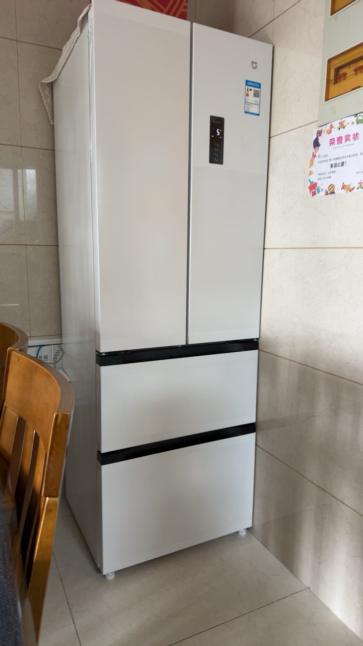 米家小米冰箱400L法式多门家用一级变频60cm超薄平嵌小户型冰箱 以旧换新官方正品BCD-400WFMBI晒单图