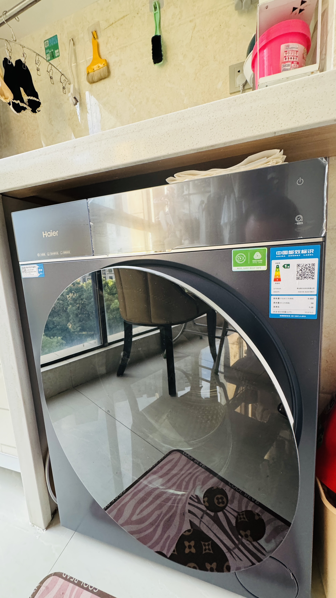 海尔(Haier)洗衣机滚筒XQG100-BLEG78BU1晒单图