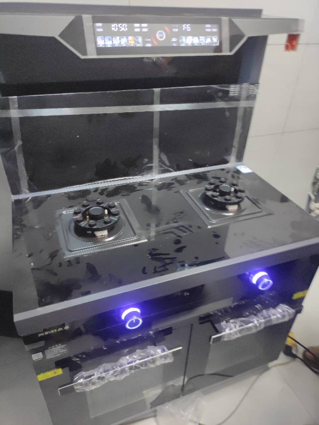 旺厨好太太 1000mm新款大尺寸集成灶 自动清洗侧吸下排式烟机一体灶油烟机燃气灶消毒柜家用烟灶消一体语音声控 天然气晒单图