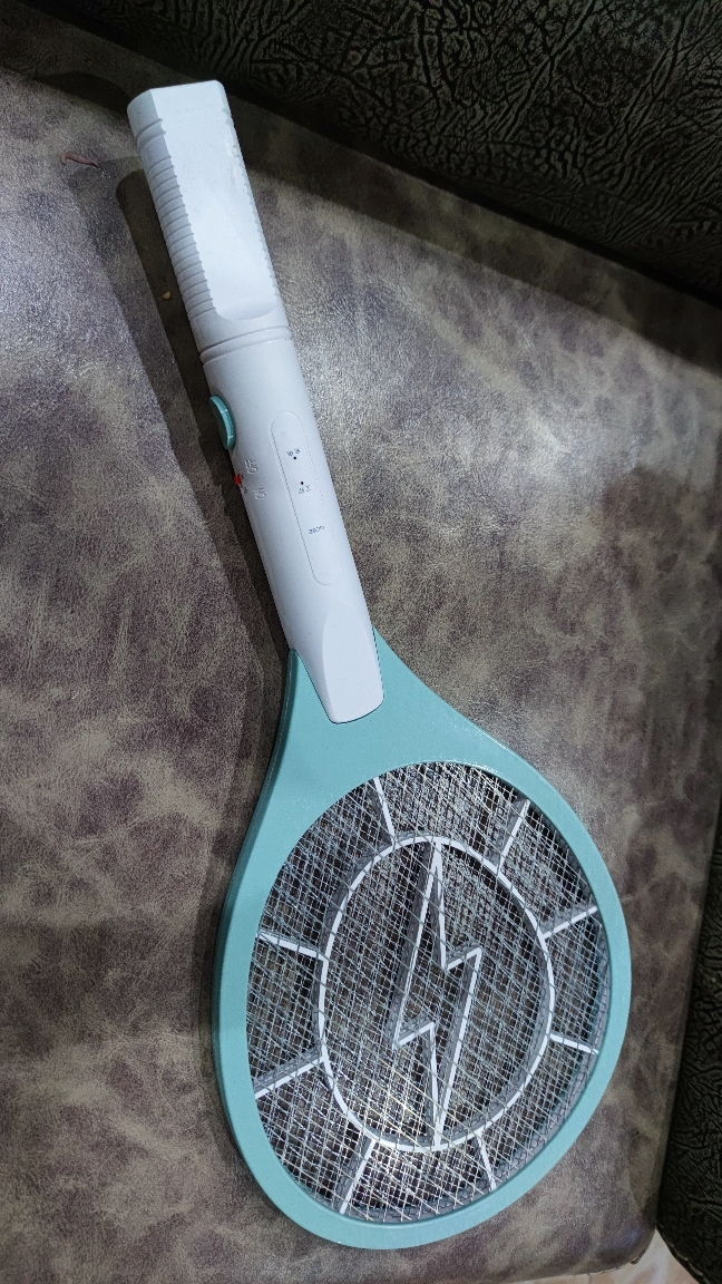 纬达斯907GB蓝色 电蚊拍家用卧室打蚊子充电式灭蚊拍电蚊拍灭蝇拍USB充电款电蚊拍-经典款晒单图