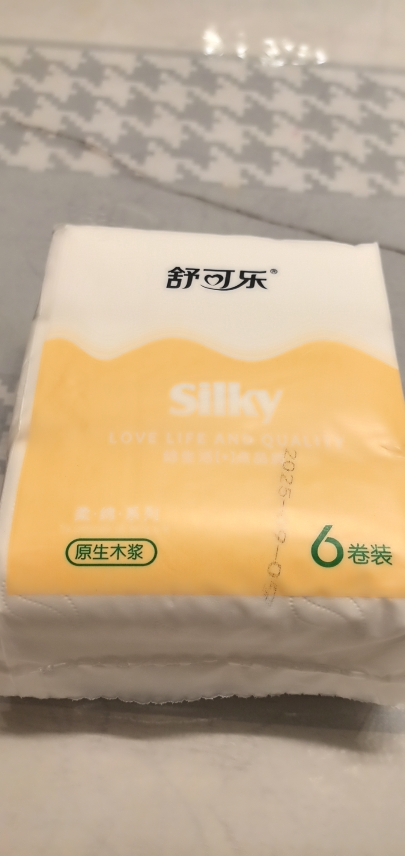舒可乐 卫生纸家用原生木浆无芯卷纸 五层加厚6卷每提 整提便携小卷实惠装擦手纸厕纸巾 母婴可用 2提装晒单图