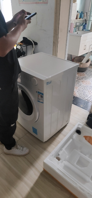 美的(Midea)洗衣机滚筒全自动10公斤洗烘一体变频电机超薄机身防变黄巴氏除菌洗 国补补贴 MD100V11FPRO晒单图