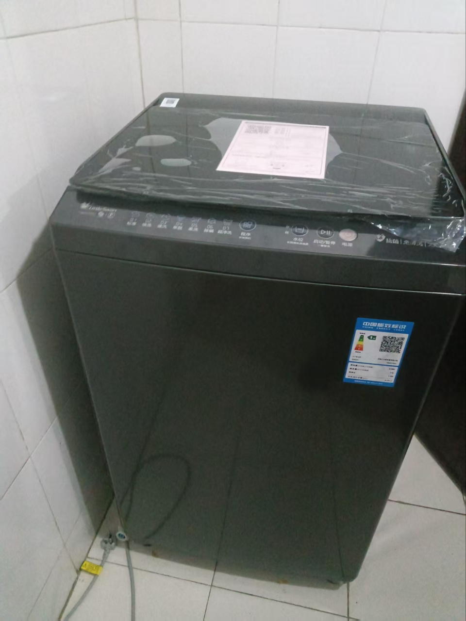 [官方正品]小天鹅波轮洗衣机全自动 8公斤大容量家用专业除螨健康免清洗节能脱水甩干快洗变频波轮一级能效TB80V26DT晒单图