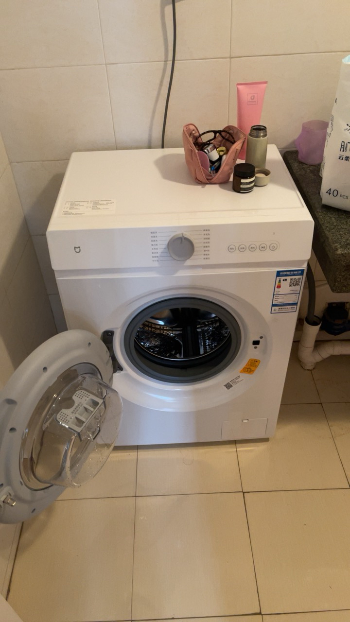米家小米洗衣机8公斤滚筒全自动洗衣机 495mm超薄机身智能洗 BLDC变频电机XQG80MJ110晒单图