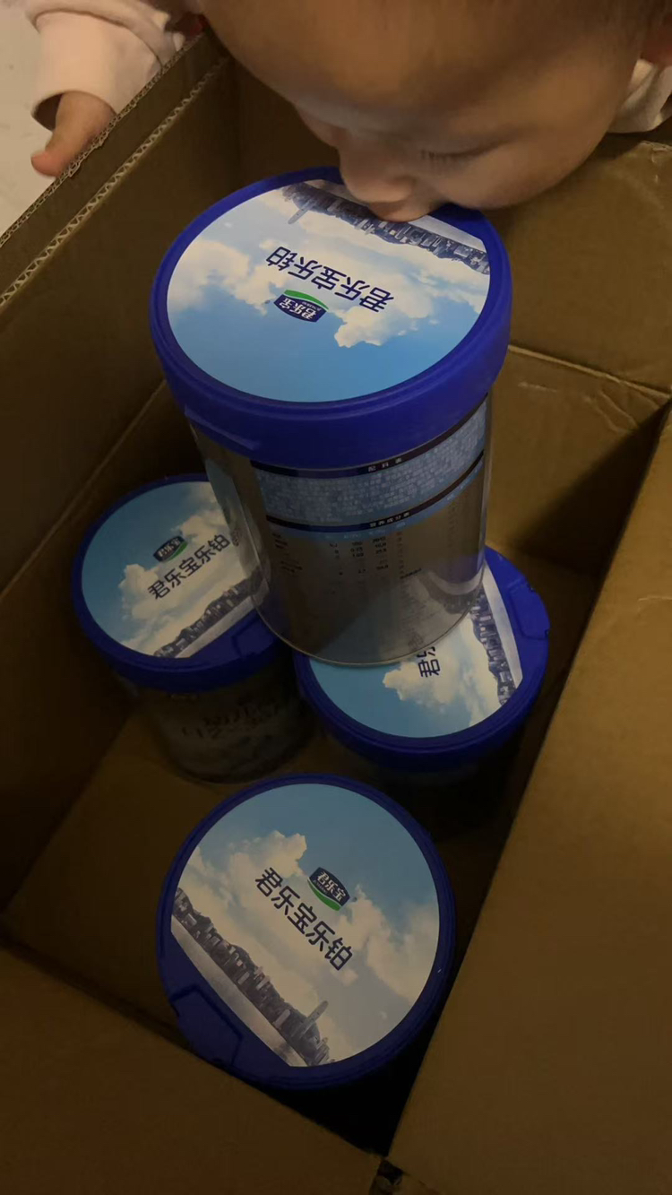 君乐宝(JUNLEBAO)乐铂奶粉3段12-36个月适用幼儿1-3岁三段配方奶粉整箱(808g*6听)晒单图