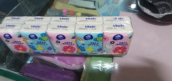 维达(Vinda)手帕纸奇思多巴胺系列纸手帕3层8片10包纸巾随身装便携式面巾纸小包装晒单图