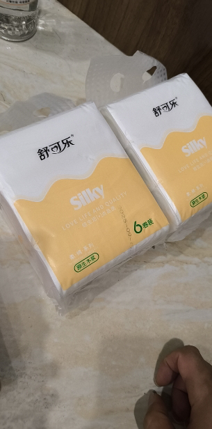 舒可乐 卫生纸家用原生木浆无芯卷纸 五层加厚6卷每提 整提便携小卷实惠装擦手纸厕纸巾 母婴可用 2提装晒单图