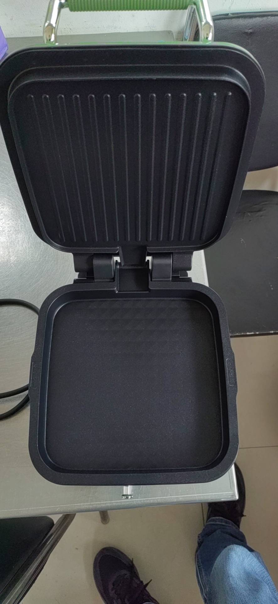 摩飞电器(Morphyrichards)电饼铛家用早餐机小型多功能煎烤锅轻食面包吐司压烤机华夫饼机 MR8600清新绿晒单图