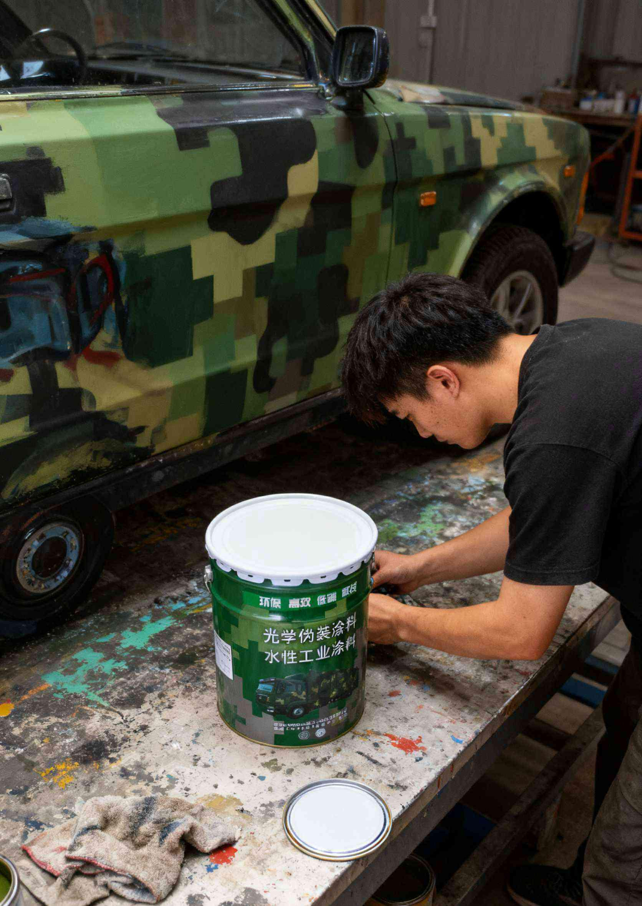 丛林狐 EG1456 翠绿 涂料20KG晒单图