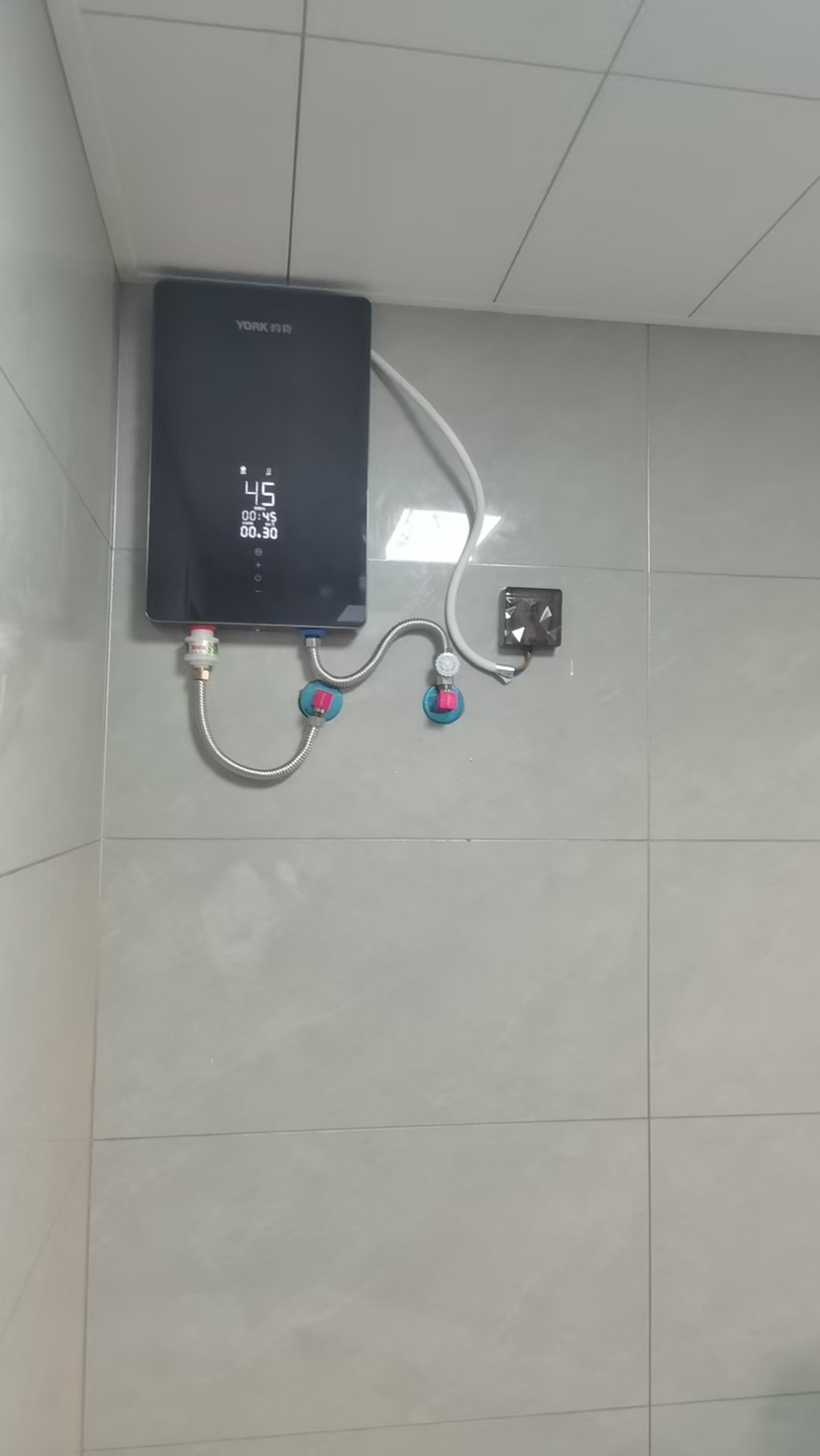 约克(YORK)即热式电热水器YK-D2智能恒温变频速热家用小型免储水大水量热水器8500W晒单图