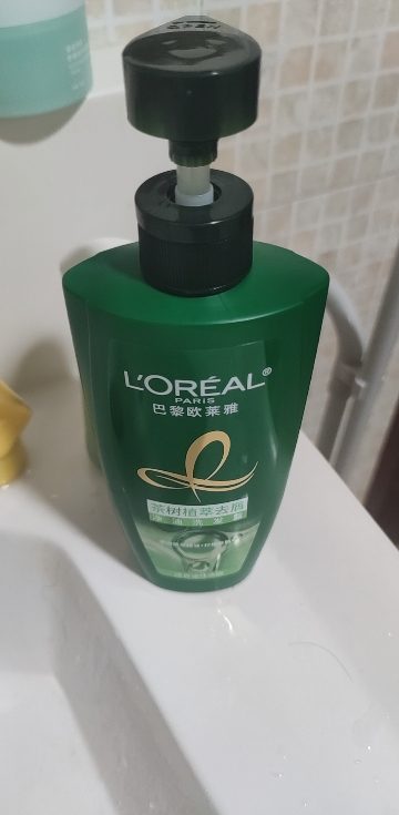 欧莱雅美发绿瓶茶树植萃去头屑控油男女精油洗发水洗发露500ml正品晒单图