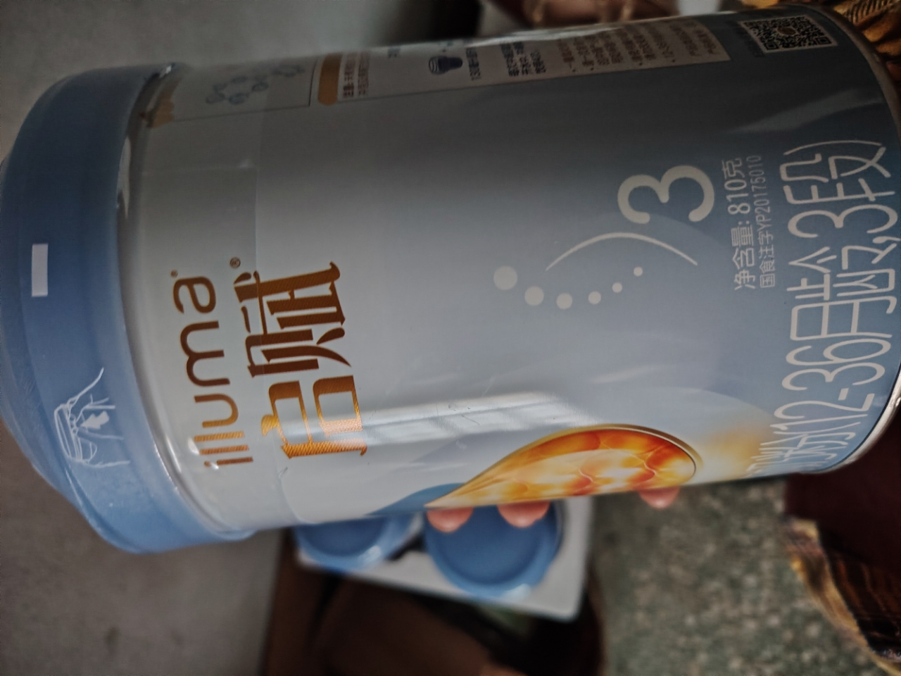 新国标惠氏启赋蓝钻3段850g婴儿配方奶粉1-3岁牛奶粉HMO版晒单图