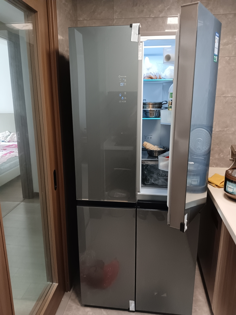 容声(Ronshen)465升十字对开门大容量一级能效变频风冷无霜除菌净味家用电冰箱BCD-465Z30CNGAK月岩瑜晒单图