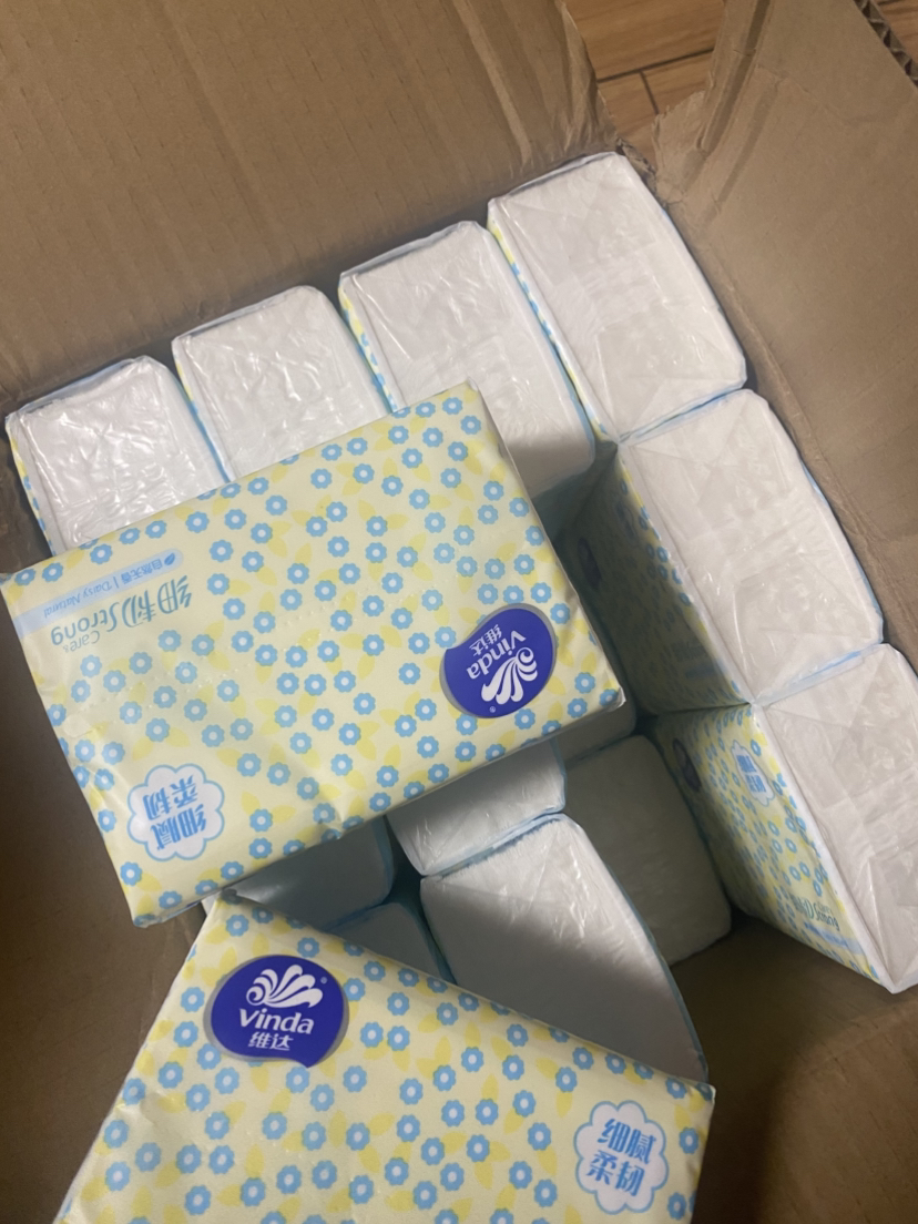 维达细韧抽纸3层XS码100抽24包卫生纸 家用实惠装餐巾纸面巾纸卫生纸纸巾(整箱销售)(新旧包装交替发货)晒单图