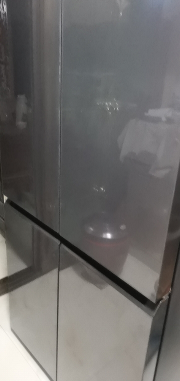 海尔(Haier)470升十字对开门嵌入冰箱 阻氧干湿分储 母婴三档变温 彩晶面板 BCD-470WGHTD5DS1晒单图