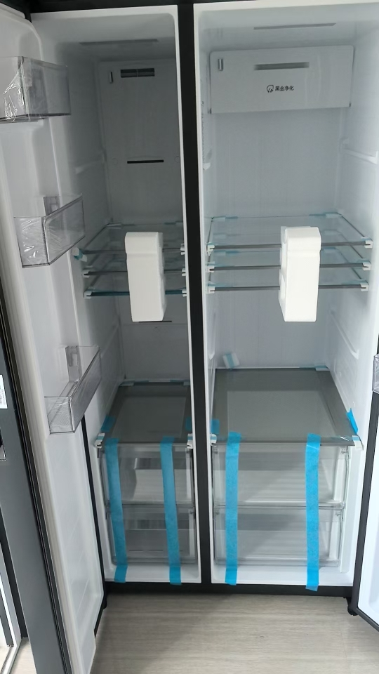 海尔(Haier)616升大对开门冰箱 一级变频 风冷无霜 黑金净化杀菌大容量冰箱BCD-616WGHSSEDC9晒单图