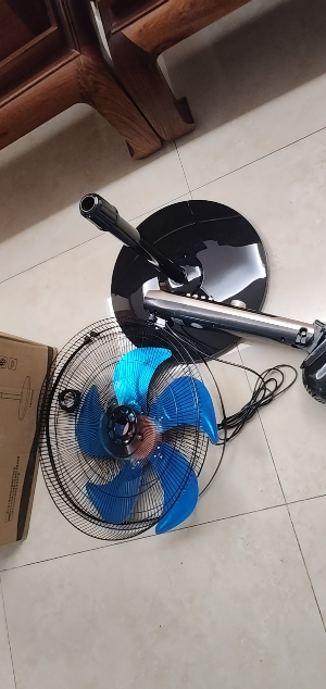 先科落地扇大号20吋家用卧室大风力电风扇宿舍可摇头电扇立式风扇节能省电强风 机械款-彩铝叶-1.2米电源线 [20英寸]晒单图