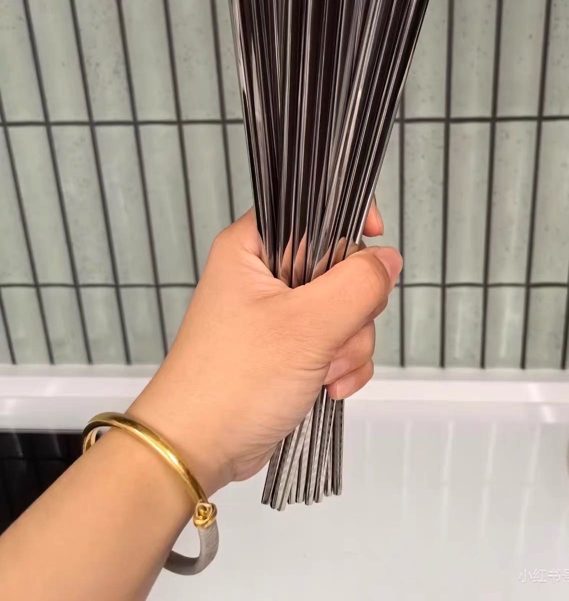 苏宁宜品 SNYP-K001 6环半筷子22.3cm 不锈钢304 1双晒单图