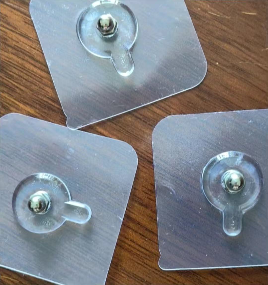 苏宁宜品 SNYP-GG3螺丝贴免打孔强力粘胶无痕挂钩透明/10个装晒单图