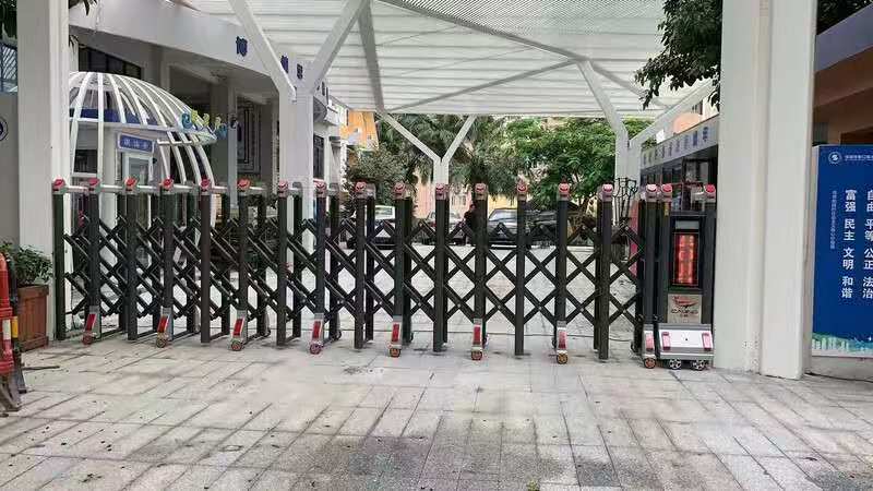 CJ-SSM007智能铝合金伸缩门学校小区工厂电动大门推拉门自营晒单图