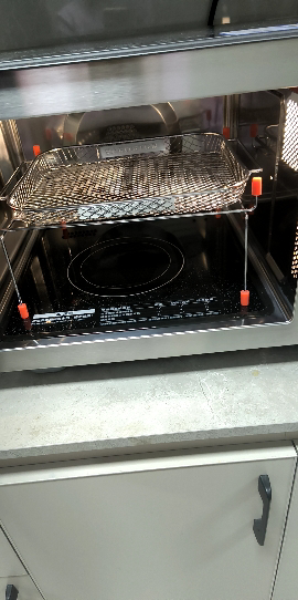 美的(Midea)微烤炸一体机家用变频微波炉烤箱空气炸平板23L900W不锈钢内胆石墨烯烤管(C3F6)晒单图