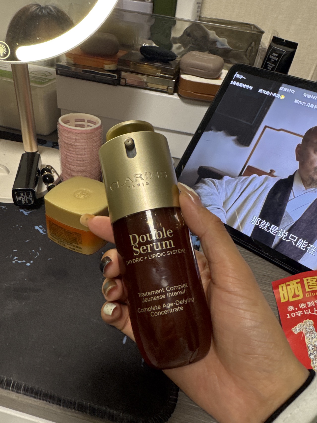 娇韵诗(CLARINS) 第九代双萃焕活修护精华露50ML 保湿补水易吸收不油腻抗初老抗皱 熬夜精华晒单图