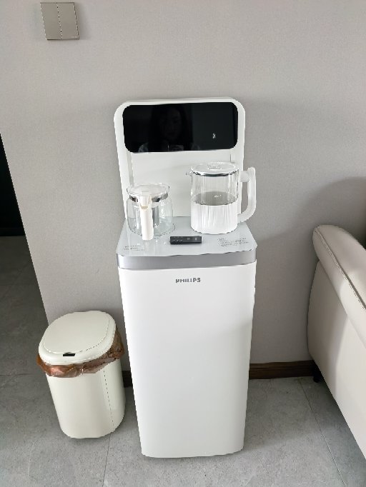 飞利浦新款温热茶吧机白色家用智能双出水下置水桶彩色大屏立式饮水机ADD8021晒单图