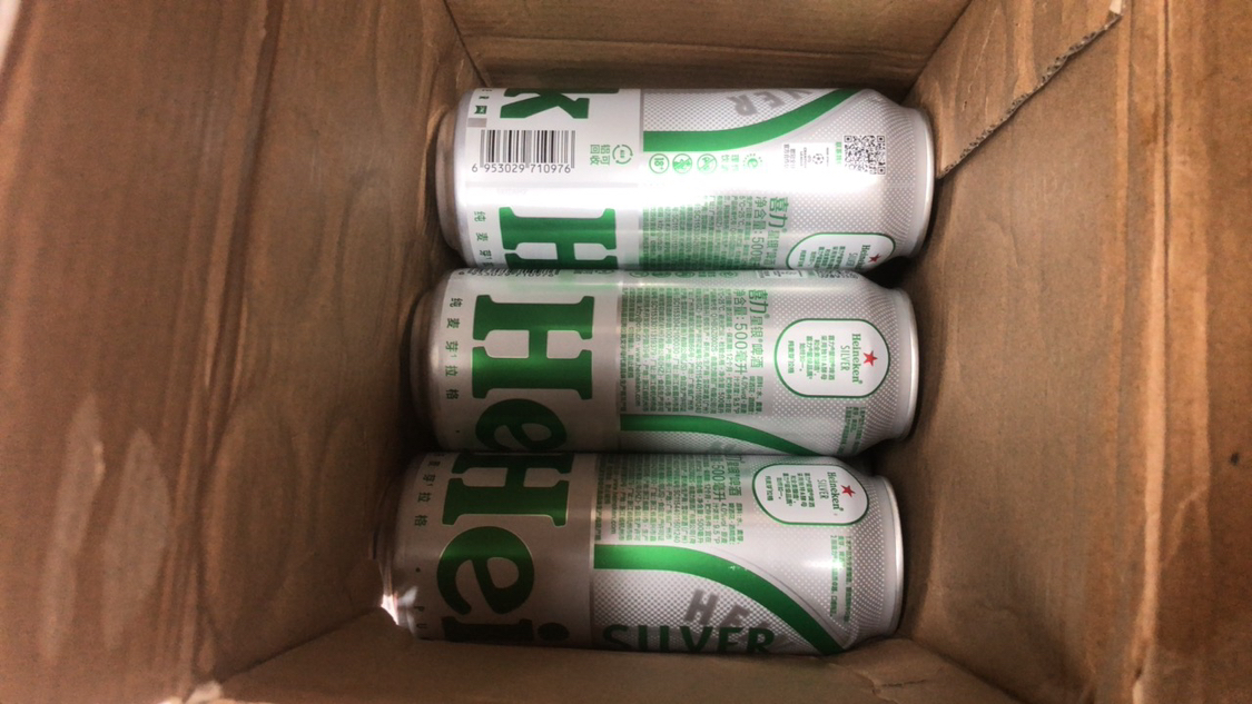 喜力啤酒(Heineken) 经典500ml*6听+星银500ml*6听 两种口味 组合装晒单图