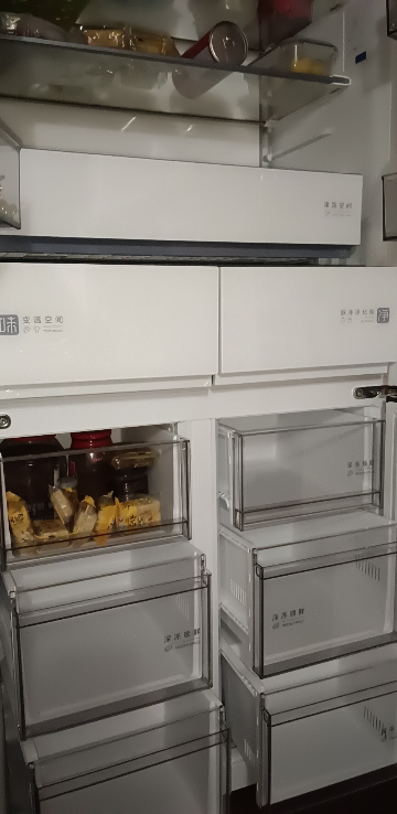 美的冰箱BCD-603WUSGPZM月光白晒单图