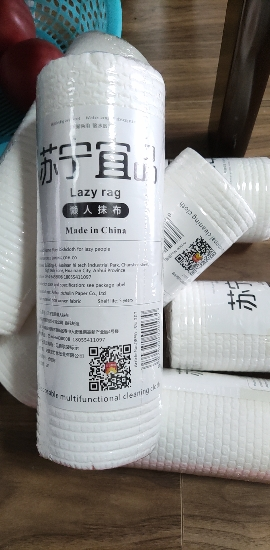 [苏宁宜品]懒人抹布50片*9卷干湿厨房纸可水洗无纺布加厚一次性洗碗布晒单图